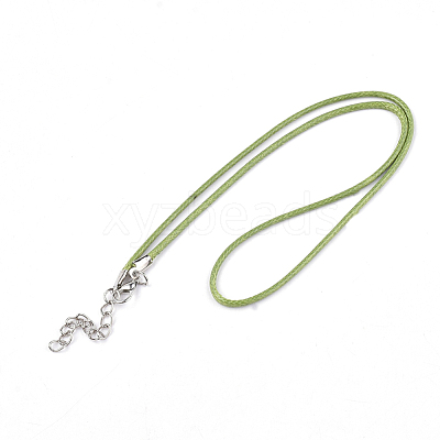 Waxed Cord Necklace Making NCOR-T001-16-1