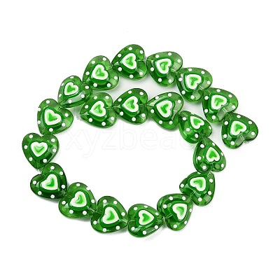 Handmade Lampwork Beads Strands LAMP-R004-06B-07-1