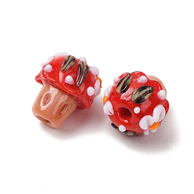 Handmade Bumpy Lampwork Beads LA-CBAE4A5-02B-1