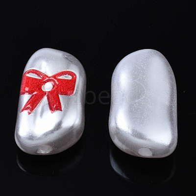 3D Printed ABS Plastic Imitation Pearl Beads KY-S163-437-1