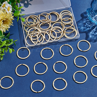 50Pcs Alloy Double Loops Jump Rings FIND-SP0005-48-1