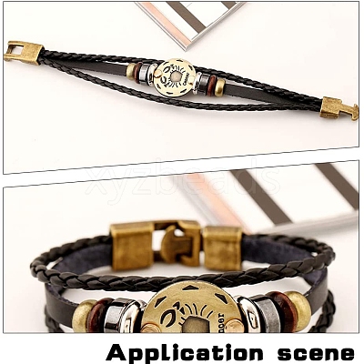 Tibetan Style Snap Lock Clasps MLF11313Y-NF-1