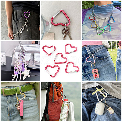 5Pcs Zinc Alloy Spring Gate Rings FIND-TA0009-73A-1