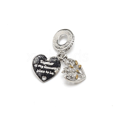 Alloy European Dangle Charms ENAM-WH0059-10P-1