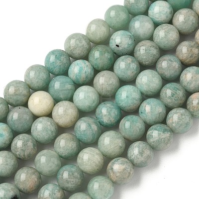 Natural Amazonite Beads Strands G-K068-03-8mm-1