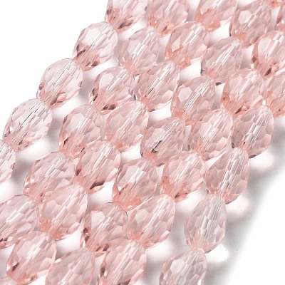 Glass Beads Strands EGLA-E010-8x12mm-12-1