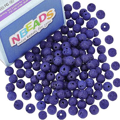 Natural Lava Rock Beads Strands G-NB0001-17-1