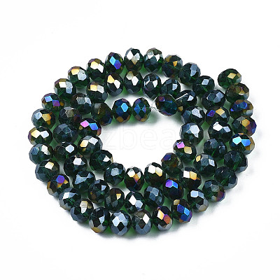 Electroplate Glass Beads Strands LS-EGLA-A034-T8mm-B28-1