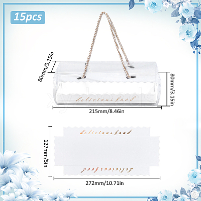 Rectangle Folding Paper & Plastic Storage Boxes with Polyester Rope Handle CON-WH0089-171B-01-1