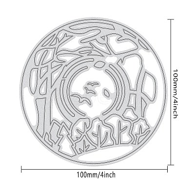 Halloween Carbon Steel Cutting Dies Stencils DIY-WH0170-060-1