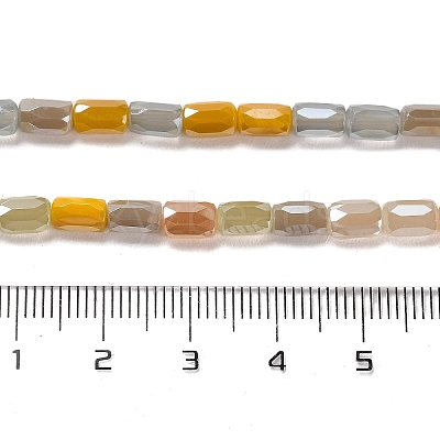Electroplate Glass Beads Strands EGLA-D030-08F-1