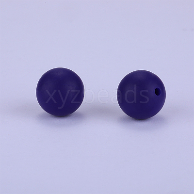 Round Silicone Focal Beads SI-JX0046A-02-1