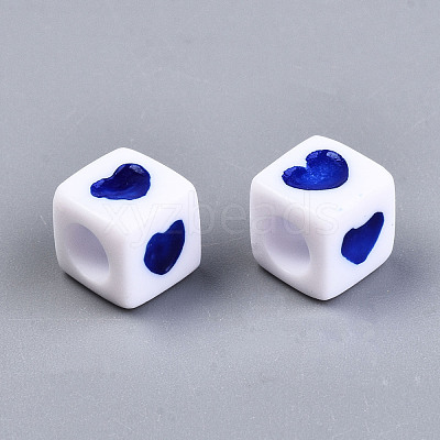 Opaque Acrylic European Beads OPDL-S078-09-1