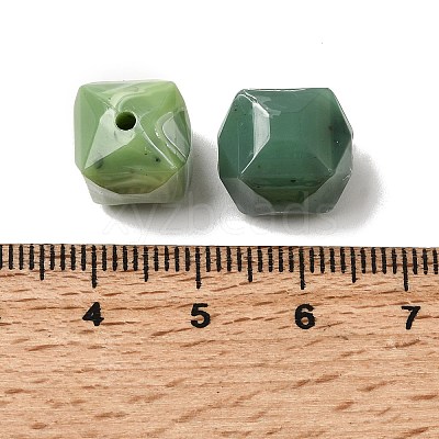 Opaque Acrylic Imitation Gemstone Beads OACR-G061-03-1