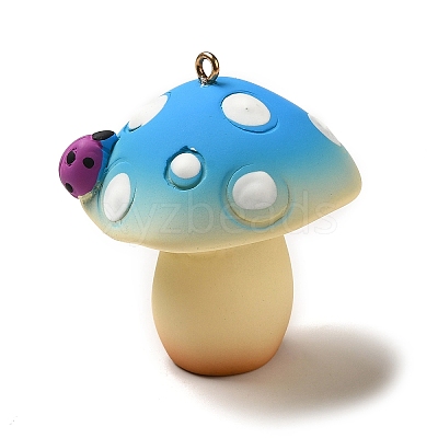 Mushroom Resin Big Pendants CRES-B013-A03-1