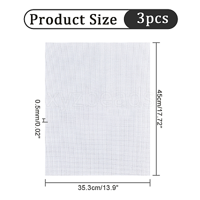 14CT Cross Stitch Canvas Cotton Embroidery Fabric DIY-WH0410-06A-1