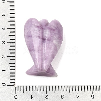 Natural Lepidolite Angel Figurine DJEW-N006-01A-05-1