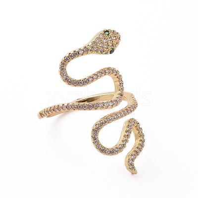 Adjustable Brass Finger Rings RJEW-G096-40G-1