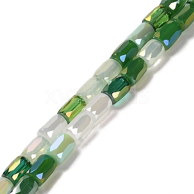 Electroplate Glass Beads Strands EGLA-D030-08C-1