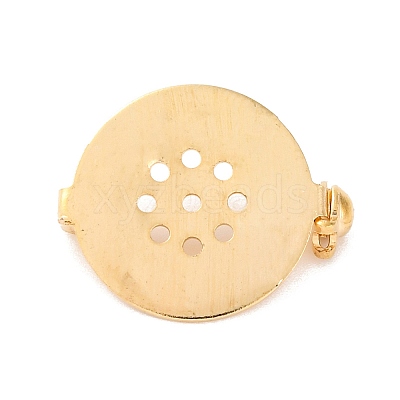 Brass Brooch Pin Findings KK-D266-01LG-1