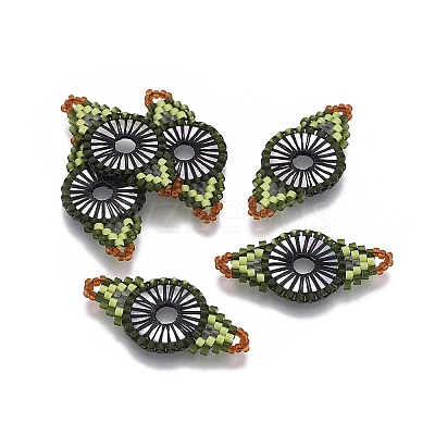 MIYUKI & TOHO Handmade Japanese Seed Beads Links SEED-E004-G21-1
