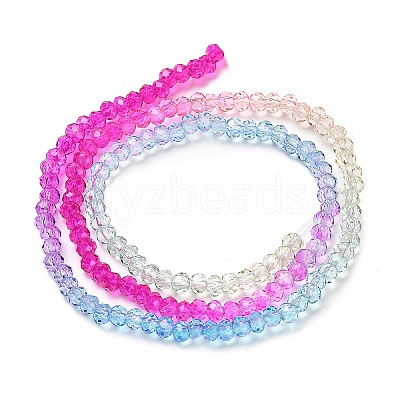 Transparent Painted Glass Beads Strands LS-DGLA-A034-T2mm-A14-1