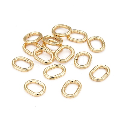 Brass Twister Clasps X-KK-F821-02G-1