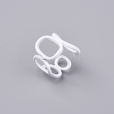 Spray Painted Alloy Cuff Rings RJEW-T011-26-RS-1
