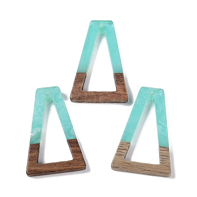 Resin & Wood Pendants WOOD-F015-10F-1