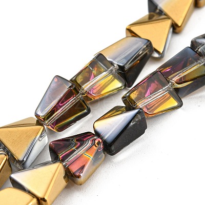 Electroplate Glass Beads Strands EGLA-G037-06A-1