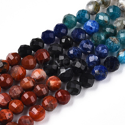 Natural & Synthetic Mixed Gemstone Beads Strands G-D080-A01-01-24-1