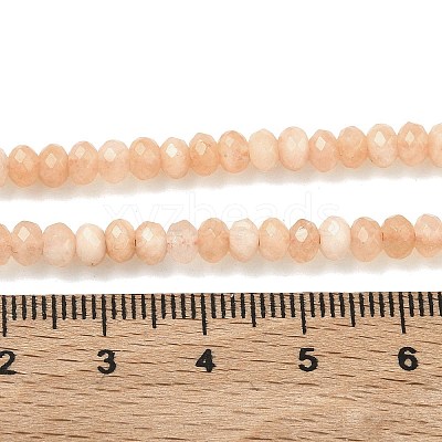 Dyed Natural Malaysia Jade Rondelle Beads Strands G-E316-2x4mm-01-1