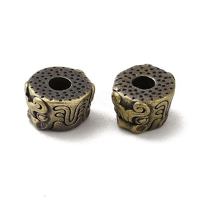 Tibetan Style Rack Plating Brass Beads KK-Q805-46AB-1