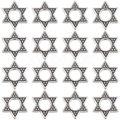 60Pcs Tibetan Style Zinc Alloy Bead Frame FIND-SC0010-42-1