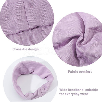 15Pcs 15 Colors Polyester & Elastic Headbands OHAR-GL0001-03-1