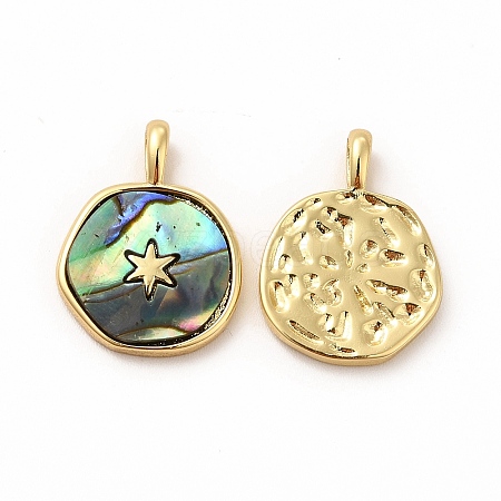 Eco-Friendly Rack Plating Brass Pendants KK-F851-10G-1