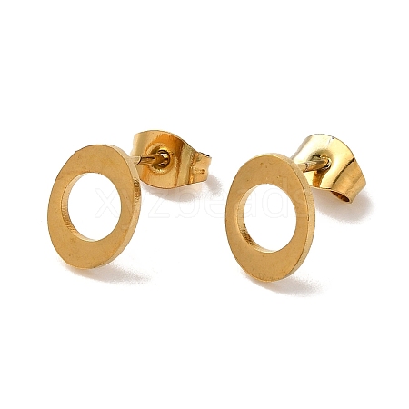 Vacuum Plating 304 Stainless Steel Stud Earrings EJEW-Z040-06G-1