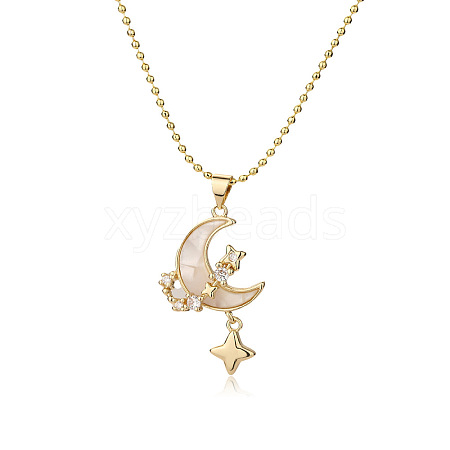 Shell Pendant Necklaces PW-WGF0F67-01-1