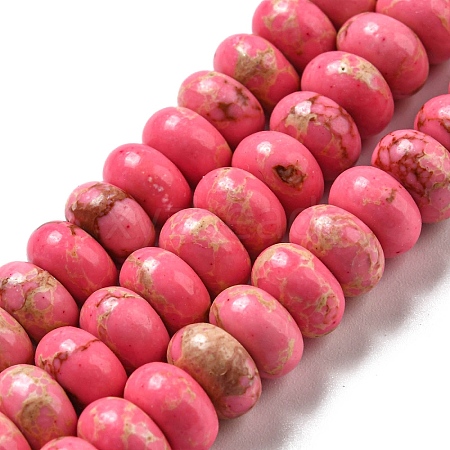 Synthetic Imperial Jasper Dyed Beads Strands G-D077-E01-01H-1