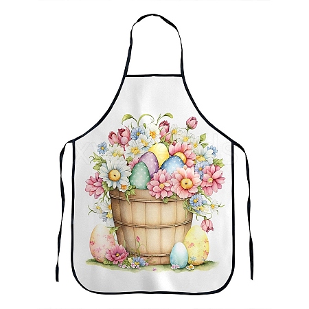 Easter Theme Polyester Sleeveless Apron PW-WG26712-01-1