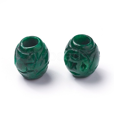 5Pcs Natural Myanmar Jade/Burmese Jade Beads G-TA0001-53-1