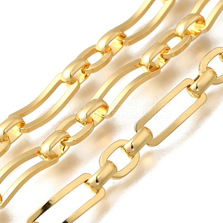 Rectangle Brass Link Chains CHC-Q020-03G-1