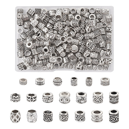 Kissitty 200Pcs 20 Style Tibetan Style European Bead MPDL-KS0001-02-1