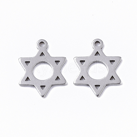 Tarnish Resistant 201 Stainless Steel Charms X-STAS-T050-018P-1