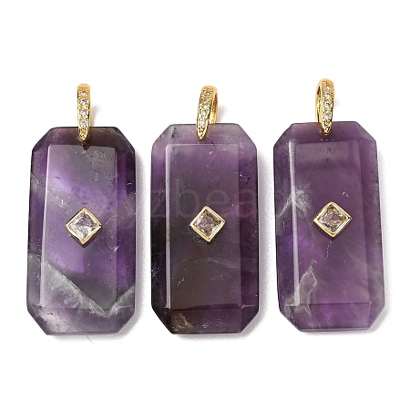 Natural Amethyst Pendants GG-CBA51ED-05G-01-1
