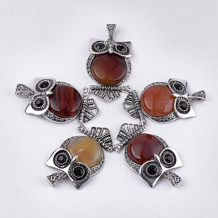 Natural Carnelian Big Pendants G-S353-01D-1