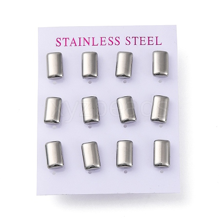 304 Stainless Steel Stud Earrings EJEW-C099-21P-1