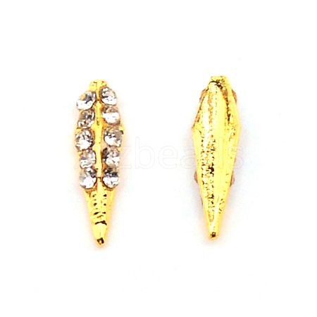 Alloy Rhinestone Cabochons MRMJ-WH0012-13B-1