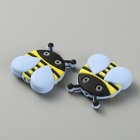 Food Grade Eco-Friendly Silicone Beads LS-SIL-WH0013-25B-1