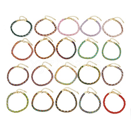 4MM Braided Nylon Cord Bracelets FIND-A057-01G-1
